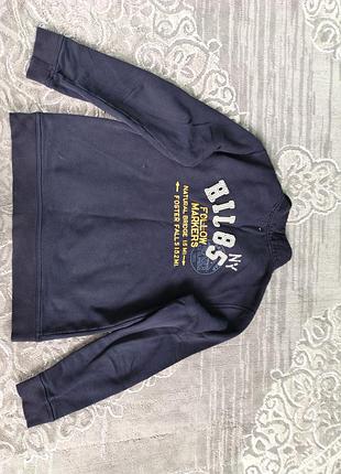 Темно синя кофта tommy hilfiger m, з гудзиками 2