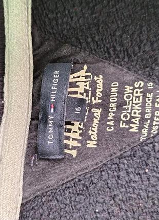 Темно синя кофта tommy hilfiger m, з гудзиками 6