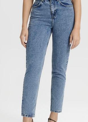 Джинси сині mom fit 40розмір сінсей