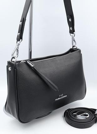 Сумка жіноча шкіряна polina &amp; eiterou y1611 black