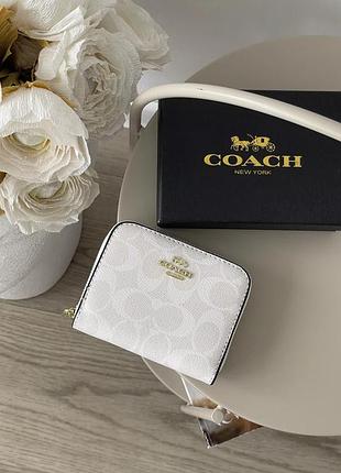 Гаманець coach mini білий