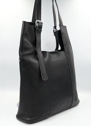 Сумка жіноча шкіряна polina &amp; eiterou q6130-1p black