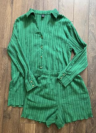Зелений костюм shein s