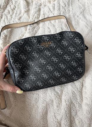 Сумка крос боді guess чорна