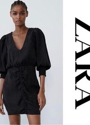 Чорна сукня-міні від zara xs