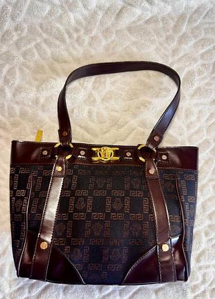 Сумка женская versace коричневая