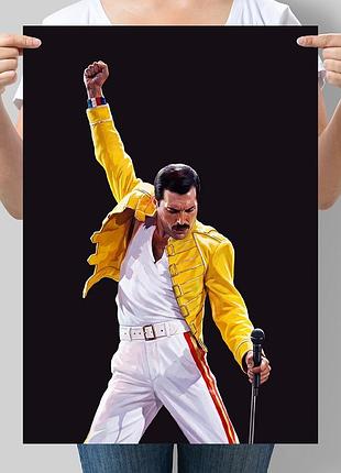 Інтер’єрний постер плакат фредді мерк’юрі live aid 1985 queen