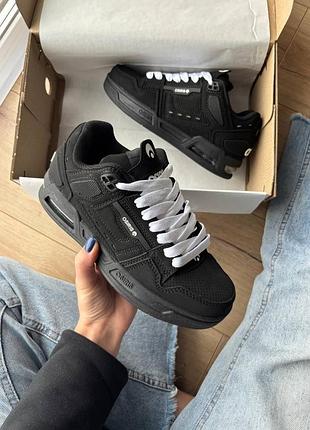 👟 кросівки  osiris peril black white laces  / наложка bs👟