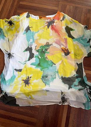 Нова шовкова 💯 жіноча блуза phase eight melita floral print silk blouse 12/46 uk 🇬🇧