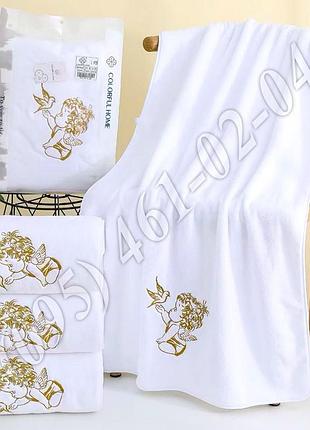 Крыжное полотенце для крещения детей белое