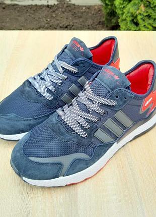 Adidas nite jogger сині з червоним