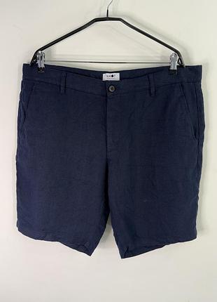 Nn07 crown linen shorts navy blue 38 size