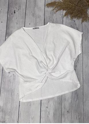 Блузка  белая zara s(8)36,пог 45 см, пот 42 см, длина по спинке 54 см, состояние отличное