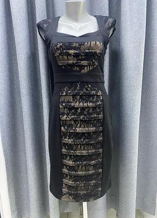 Трикотажное платье с кружевом phase eight 10