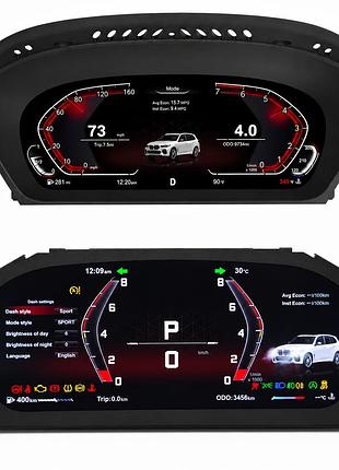 Цифровая lcd приборная панель bmw e60 e61 e63 e64 e70 e71 x5 x6 m5 m6 12.3” full lcd virtual cockpit carplay android auto