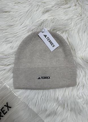 Шапка adidas terrex | зимняя шапка адидас террекс белый