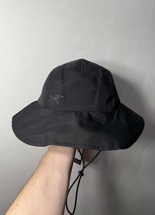 Панама арктерикс | cap arc'teryx | панамка арктерикс черный (черное лого)