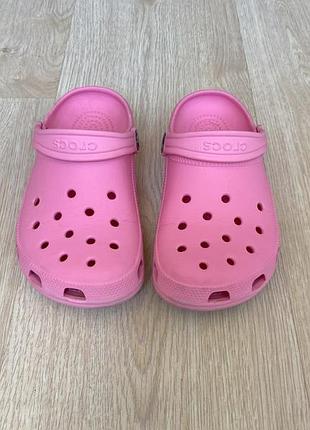 Шлепанцы сабо для девочки crocs c12-13, стелька 19 см.