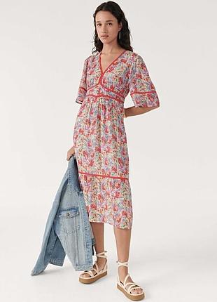 Оригінальна гарна міді сукня ba&sh aquila midi dress