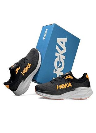 Hoka challenger art 7 black grey orange b4345