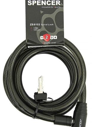 Замок spencer z8102 під ключ 12 х 1800мм чорний (zs8102)