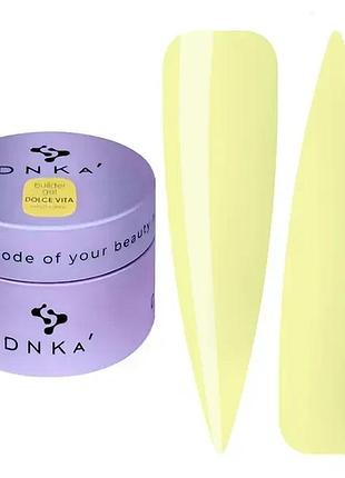 Гель для ногтей dnka’ builder gel dolce vita limited edition сливочный, 30мл