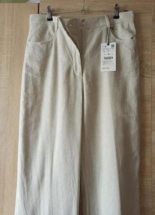 Брюки льняные премиум zara