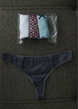 Набір трусиків стрінги primark secret possession, труси, трусики