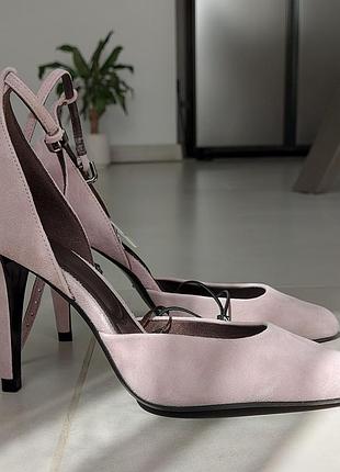 Босоножки zara, 38, замш