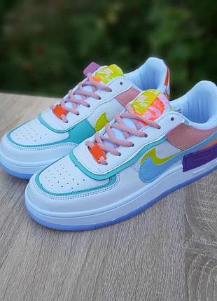 Nike air force 1 shadow цветные