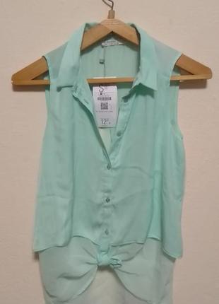 Блуза. bershka. розмір s. колір мяти