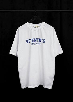 Футболка vetements limited edition білого кольору