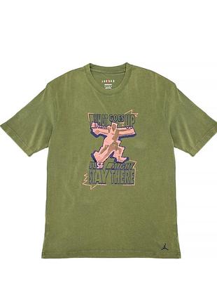Футболка nike oversized short sleeve tee heritage olive