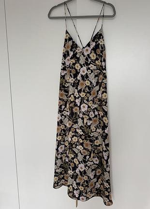 Міді сукня в білизняному стилі h&m