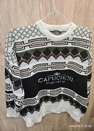 Свитер capuchon винтаж 80-90 г