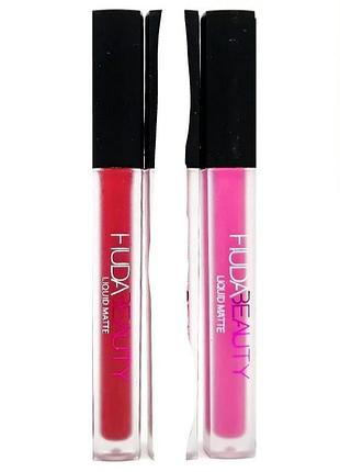 Жидкая матовая помада huda beauty рідка матова помада