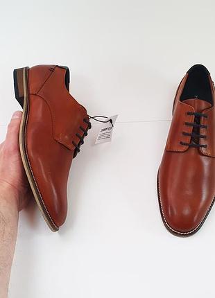 Мужские туфли pier one 39 25 см 5 uk коричневые