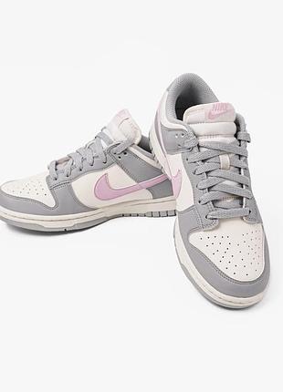 Кросівки жіночі nike dunk low next nature grey/beige