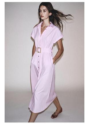 Новое поплиновое платье zara