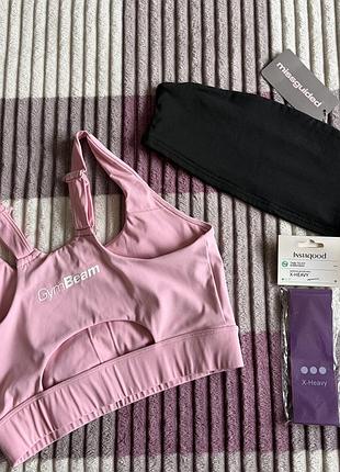 Топ-бандо «missguided» та топ спортивний «gymbeam»