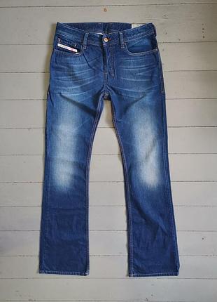 Джинсы клеш diesel синие сстилизованные женские унисекс g-star raw
