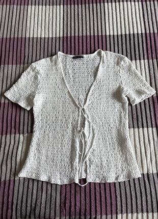 Блуза з зав'язками «zara»