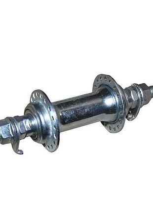 Втулка переднего колеса хром 14g 32h под v-brake тм колесо