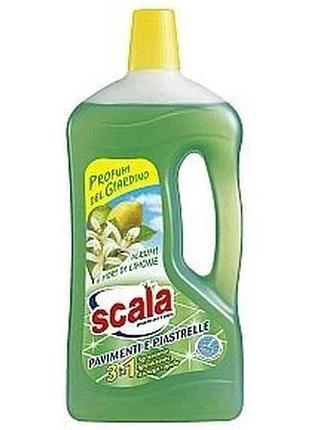 Средство для мытья полов 1л pavimenti limone аромат лимона тм scala