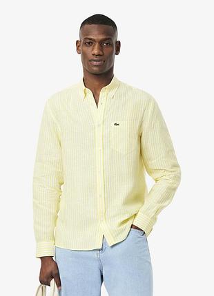 Мужская в полоску рубашка lacoste