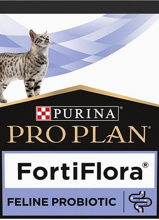 Акция purina pro plan fortiflora пробиотик для взрослых кошек и котят для здорового пищеварения и укрепления иммунитета 7х1 г