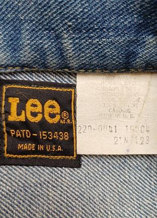 Плечі 45 см vintage 70s lee patd-153438     куртка джинсова-тракер   made in usa
на size s
