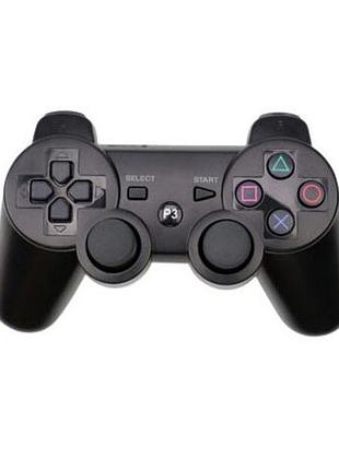 Игровой беспроводной геймпад doubleshock ps3/pc аккумуляторный джойстик с функцией вибрации. цвет: черный oh-68