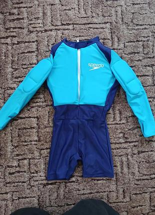 Дитячий плавальний костюм-поплавок speedo aqua hero swim aid з вбудованою підтримкою, м'які вставки на руках та грудях, для дітей 3-5років.