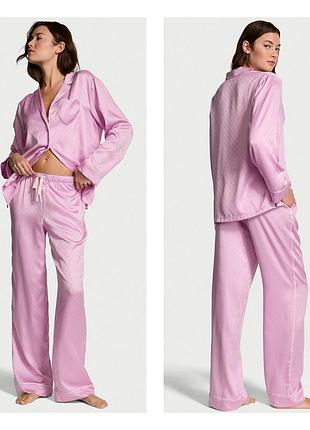 Victoria´s victorias secret виктория сикрет сатиновая пижама satin heart long